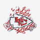 The Kansas City Chiefs logo is shaped like an arrowhead.